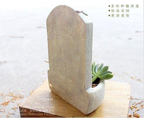 Lawn & Patio - LightningStore Cute Cat Funeral Graveyard Rest In Peace Succulent Plants Pot Microlandschaft Personalized Office House Balcony Landscape Pot Creative Decorative Flower Pots