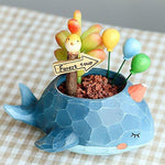 Lawn & Patio - LightningStore Cute Green Alligator Crocodile Dinosaur Unicorn Blue Elephant Whale White Duck Succulent Plants Personalized Office House Balcony Landscape Creative Decorative Flower Pots