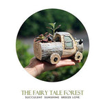Lawn & Patio - LightningStore Cute Grey Gray Brown Truck Wagon Car Succulent Plants Pot Microlandschaft Personalized Office House Balcony Landscape Pot Creative Decorative Flower Pots