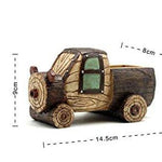 Lawn & Patio - LightningStore Cute Grey Gray Brown Truck Wagon Car Succulent Plants Pot Microlandschaft Personalized Office House Balcony Landscape Pot Creative Decorative Flower Pots