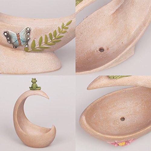 Lawn & Patio - LightningStore Cute Pink Full Moon Half Moon Succulent Plants Pot Microlandschaft Personalized Office House Balcony Landscape Pot Creative Decorative Flower Pots