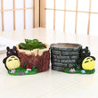 Lawn & Patio - LightningStore Cute Rabbit Tree Bricks Succulent Plants Pot Microlandschaft Personalized Office House Balcony Landscape Pot Creative Decorative Flower Pots