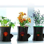 Lawn & Patio - LightningStore Log Squirrel Easy Watering Succulent Plants Pot Microlandschaft Personalized Office House Balcony Landscape Pot Creative Decorative Flower Pots