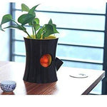 Lawn & Patio - LightningStore Log Squirrel Easy Watering Succulent Plants Pot Microlandschaft Personalized Office House Balcony Landscape Pot Creative Decorative Flower Pots