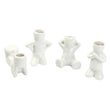 Lawn & Patio - LightningStore White Hip Sitting Standing Bending Akimbo 4 Shapes DIY Mini Novel Bonsai Grass Doll Hair Lazy Man Succulent Plants Pot