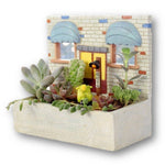Lawn & Patio - LightningStore Window Succulent Plants Pot Microlandschaft Personalized Office House Balcony Landscape Pot Creative Decorative Flower Pots