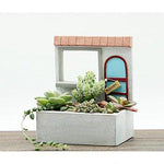 Lawn & Patio - LightningStore Window Succulent Plants Pot Microlandschaft Personalized Office House Balcony Landscape Pot Creative Decorative Flower Pots