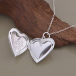 LightningStore Silver I Love You Locket Necklace With Engraving
