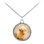Customizable Poodle Photo Necklace - Create Your Own Personalized Necklace