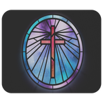 Jesus Cross Divine Religious Mousepad Round Mousepad Office Decor Mouse Mat