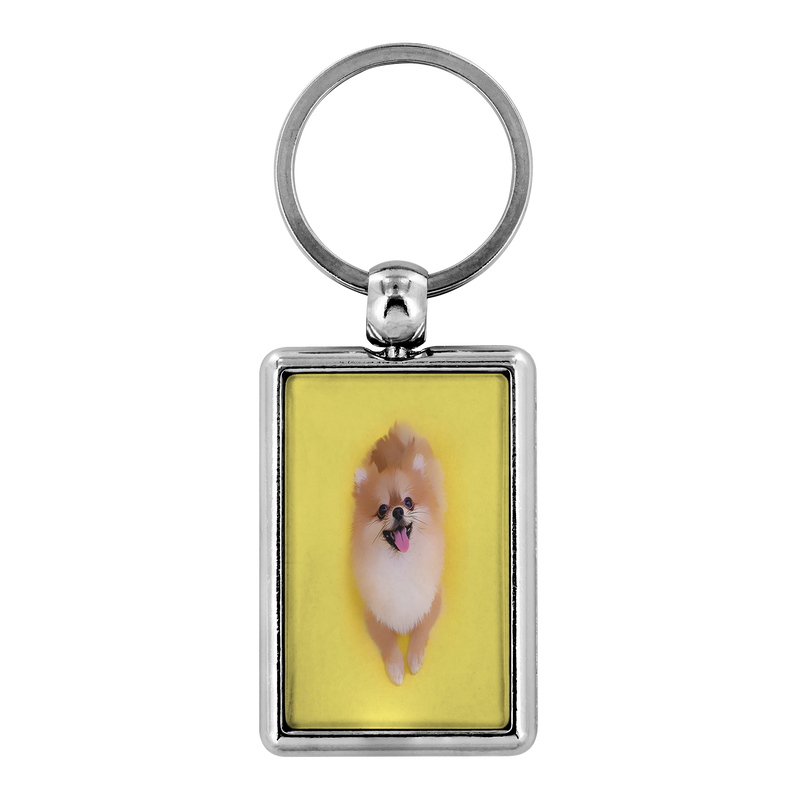 Custom Personalized Pomeranian Photo Keychain - Turn Your Photos into a Keychain