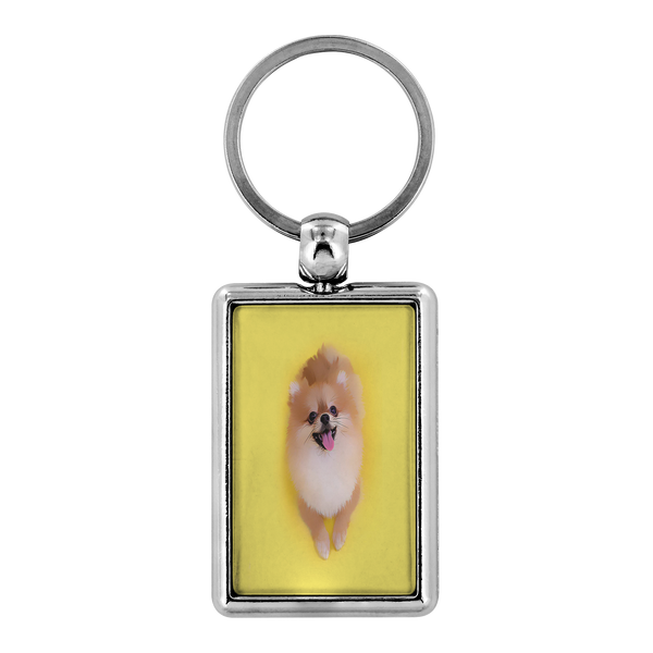 Chaveiro personalizado com foto de Pomeranian - transforme as suas fotos num chaveiro