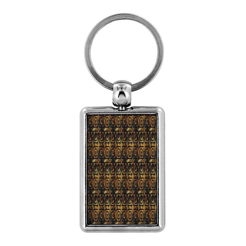 Mayan Aztec Bricks Keychain - Ancient Vintage Jewelry