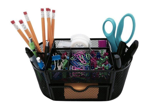 Office Product - Black Blue Green Red Desk Pen Pencil Makeup Brush Organizer - Excellent For Keeping Your Table Organized - Decorate Your Room With This Stylish Accessory