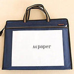 Office Product - Blue Black Waterproof Folder Paper Magazine Documents Bag - Use This Super Cool Classy Elegant Bag To Organize All Your Stuff