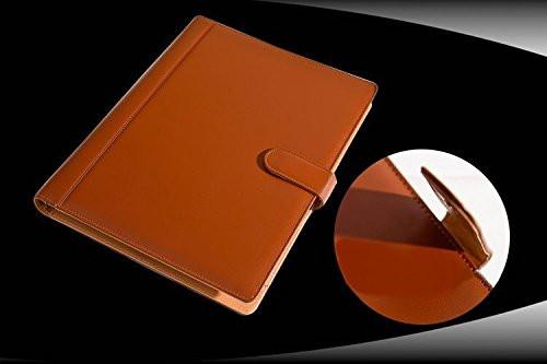 Office Product - Cool Elegant Black Brown Business File Folder - Comes With Free Calculator - A4 Size Paper - 4 Ring Binder - Excellent Deal - Claim Yours Now
