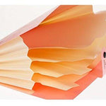Office Product - Cool Elegant Cute Orange Green Blue File Folders - Expanding File Folders - Has Eight Pockets - Excellent Deal - Claim Yours Now
