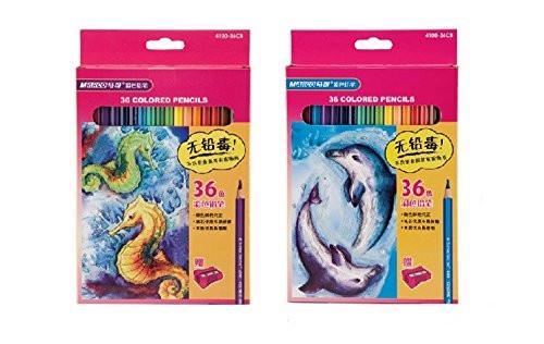 Office Product - Marco 36 Colors Oil Based Colored Pencils- Colored Pencils 36 -Colored Pencils 36 Count- Colored Pencils In Bulk- Colored Pencils Classpack