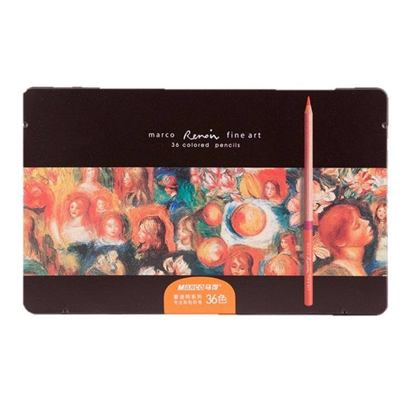 Office Product - Marco Colored Pencils- Colored Pencils 36 -Colored Pencils 36 Count - Colored Pencils In Bulk - Colored Pencils Classpack -Colored Pencils Earth- Colored Pencils Tin
