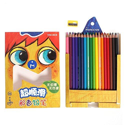 Marco Fine 36 Colors Drawing Colored Pencils- Colored Pencils 36 -Colo –  LightningStore