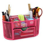 Office Product - Red Blue Black Green Desk Pen Pencil Makeup Brush Organizer - Excellent For Keeping Your Table Organized - Decorate Your Room With This Stylish Accessory