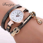 On Sale! Limited Edition Duoya Fashion Bracelet Gold Quartz Wristwatch For Women