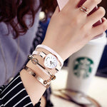 On Sale! Limited Edition Duoya Fashion Bracelet Gold Quartz Wristwatch For Women