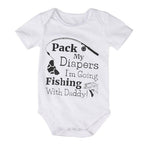 Pack My Diapers I'm Going Fishing With Dadddy T-Shirt