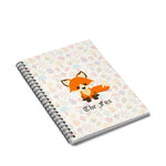Paper Products - The Cute Adorable Red Fox Spiral Notebook With Ruled Line