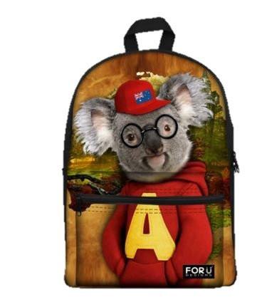PC Accessory - LightningStore Cute Children Austrailian Koala Bear Wearing Red Sweater Jacket Hat School Bags Kindergarten Girls Boys Kid Backpack Cartoon Toys Fashion Animal Schoolbag CasualBook Mochila Escolar
