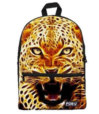 animal kids backpack LightningStore Cute Children Leopard Jaguar Cheetah School Bags Backpa