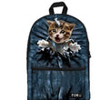 PC Accessory - LightningStore Cute Children Naughty Cat Kitten Bag Tearing School Bags Kindergarten Girls Boys Kid Backpack Cartoon Toys Fashion 3D Animal Schoolbag Casual Kids Shoulder Book Bag Mochila Escolar