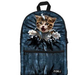 PC Accessory - LightningStore Cute Children Naughty Cat Kitten Bag Tearing School Bags Kindergarten Girls Boys Kid Backpack Cartoon Toys Fashion 3D Animal Schoolbag Casual Kids Shoulder Book Bag Mochila Escolar