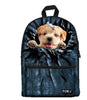 PC Accessory - LightningStore Cute Children Naughty Dog Puppy Bag Tearing School Bags Backpack