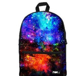 PC Accessory - LightningStore Cute Children Stars Constellation Outer Space Blue Green Northern Lights School Bags Backpack