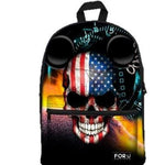 PC Accessory - LightningStore Super United States Skull Bags Backpack Girls Boys Backpack Cartoon Toys Fashion School Bags Shoulder School Book Bag Mochila Escolar
