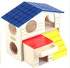 Pet Products - Cute Adorable Brown Blue Red Yellow Hamster Rat Guinea Pig Home - Excellent For Putting Inside The Cage - Decorate And Personalize Your Pet's House With This Lovely Accessory
