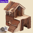 Pet Products - Cute Adorable Brown Church Hamster Rat Guinea Pig Home - Excellent For Putting Inside The Cage - Decorate And Personalize Your Pet's House With This Lovely Accessory - A Must Have For All Pet Lovers