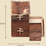 Pet Products - Cute Adorable Brown Church Hamster Rat Guinea Pig Home - Excellent For Putting Inside The Cage - Decorate And Personalize Your Pet's House With This Lovely Accessory - A Must Have For All Pet Lovers