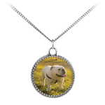 Customizable Bulldog Photo Necklace - Create Your Own Personalized Necklace