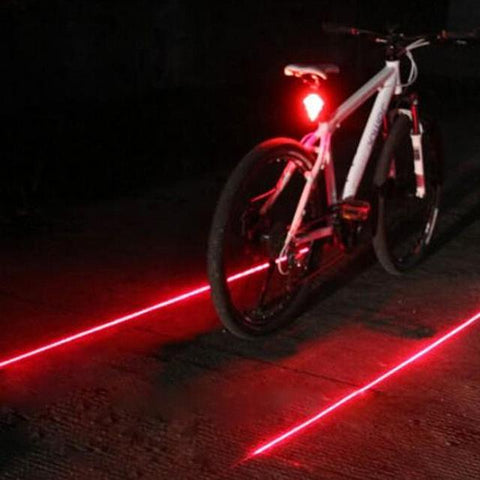 Safety Light - Bicycle Tail Light Safety Night LED With Cool Laser Accessories
