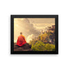 Shaolin Monk Meditation Framed Photo Poster Wall Art Decoration Decor For Bedroom Living Room