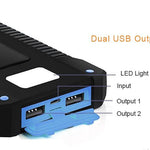 Solar Power Bank With 20000 MAh Waterproof Battery