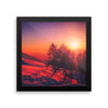 Sunset Snow Mountain Framed Photo Poster Wall Art Decoration Decor For Bedroom Living Room