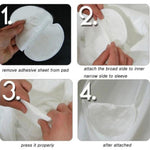 Sweat Pads For Clothing - The Ideal Solution For Absorbing Perspiration Around Armpits (50 Pieces - 25 Packs Of 2)