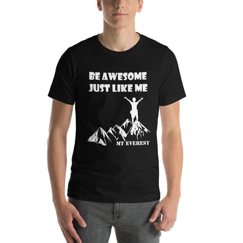 T-Shirt Be Awesome Just Like Me (Cotton Canvas Style)