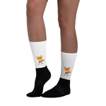 The Cute Adorable Red Fox Socks