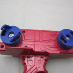 Toy - Beyblade Dual Launcher For Beyblade Metal Fusion Spinning Top Toys - Comes In Red & Blue & Black Color - Click To See More Images