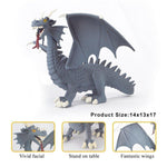 Toy - Gray Grey Blue Dragon Action Figure Toy - A Must Have For Children And Teens - Excellent As A Collector's Item