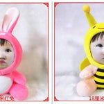 Toy - LightningStore 18cm Cute Customizable Photo Face DIY Monkey Pig Rabbit Snake Tiger Chicken Cow Jaguar Donkey Frog Bee Keychain Doll Realistic Looking Stuffed Animal Plush Toys Plushie Children's Gifts